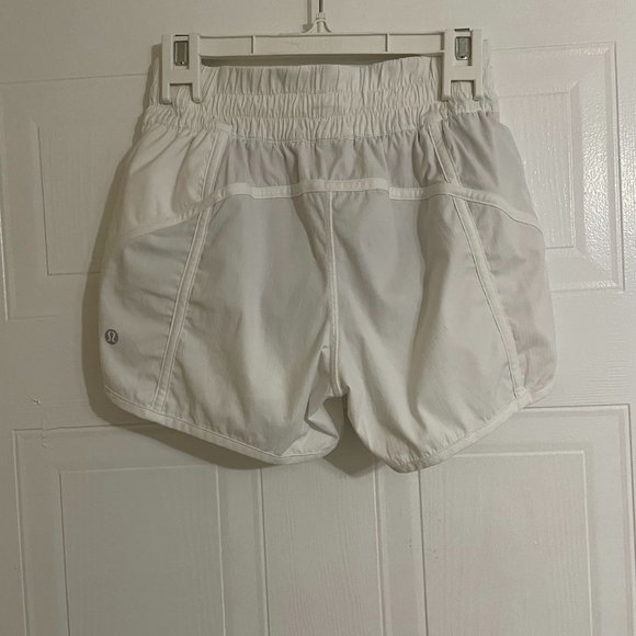 Lululemon White Athletic Shorts, Size 6 - Picture 2 of 4